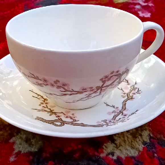 Plum blossom cup and saucer - Picture 1 of 1